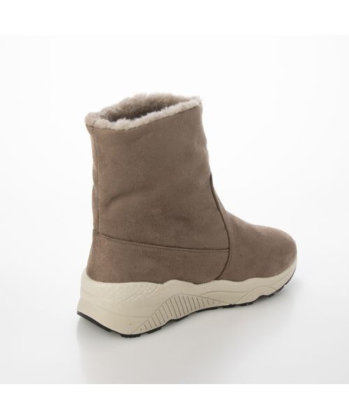 Fin（フィン）の「フェイクファー厚底スニーカーブーツ【低反発スポンジ入り】（ブーツ・レディース・ブラック/ベージュ/ブラック系その他・LL/S/M/L）」の6枚目の写真