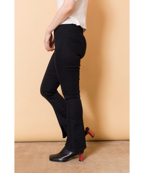 OSMOSIS（オズモーシス）の「【WEB限定アイテム】ﾃﾞﾆﾑｾﾐﾌﾚｱｰﾚｷﾞﾝｽ（レギンス/スパッツ・レディース・ブラック/ブルー・ONE SIZE）」の7枚目の写真