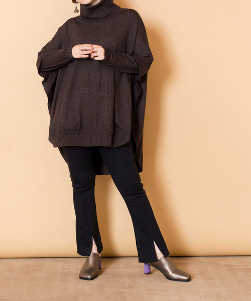 OSMOSIS（オズモーシス）の「【WEB限定アイテム】ﾃﾞﾆﾑｾﾐﾌﾚｱｰﾚｷﾞﾝｽ（レギンス/スパッツ・レディース・ブラック/ブルー・ONE SIZE）」の3枚目の写真