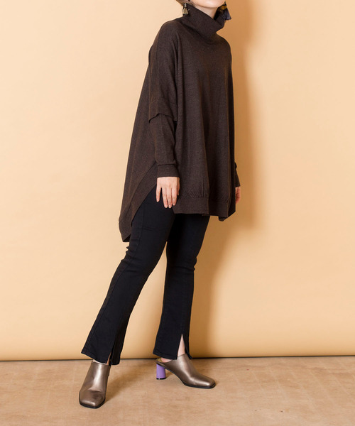 OSMOSIS（オズモーシス）の「【WEB限定アイテム】ﾃﾞﾆﾑｾﾐﾌﾚｱｰﾚｷﾞﾝｽ（レギンス/スパッツ・レディース・ブラック/ブルー・ONE SIZE）」の4枚目の写真