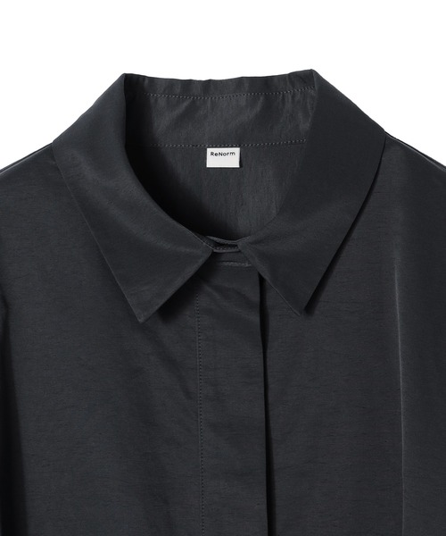 ReNorm（リノーム）の「2WAYシャツワンピース（シャツワンピース・レディース・サックスブルー/ベージュ/チャコール・M/S）」の14枚目の写真