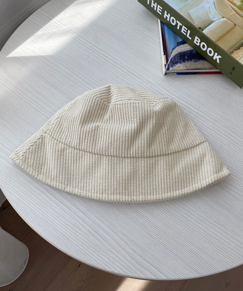 apres jour mignon(アプレジュールミニョン)の「【apresjour mignon×ARIAZ】コーデュロイバケハ(ハット・レディース・アイボリー/ライトブラウン/ブラック・ONESIZE)」の4枚目の写真
