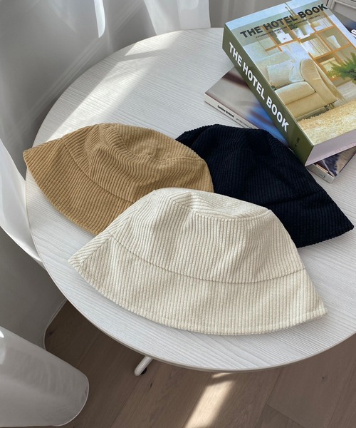 apres jour mignon(アプレジュールミニョン)の「【apresjour mignon×ARIAZ】コーデュロイバケハ(ハット・レディース・アイボリー/ライトブラウン/ブラック・ONESIZE)」の7枚目の写真