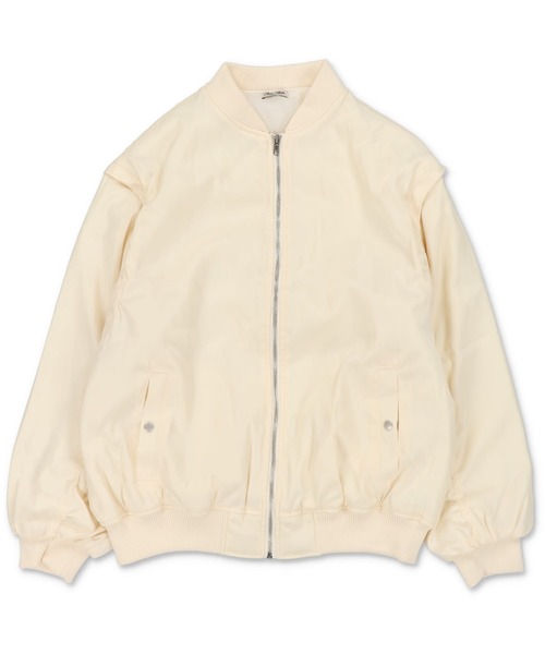 SPINNS(スピンズ)の「【マルチWAY】MA-1肩ジップジャケット/ベスト(MA-1・レディース・アイボリー/カーキ/ブラック・ONESIZE)」の22枚目の写真