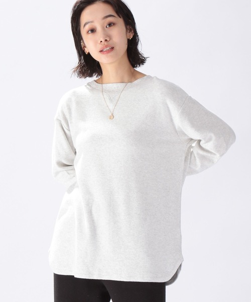 niko and...(ニコアンド)の「起毛スムースクループルオーバー(Tシャツ/カットソー・レディース・グリーン/ホワイト/ブラウン/ナチュラル/チャコール・LARGE/MEDIUM)」の5枚目の写真