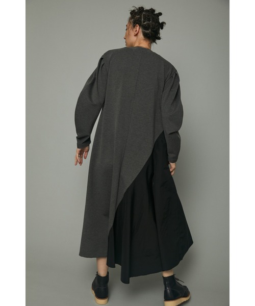 HeRIN.CYE（ヘリンドットサイ）の「Switching long dress（ワンピース・レディース・グレー/ネイビー・FREE）」の4枚目の写真