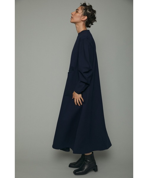 HeRIN.CYE（ヘリンドットサイ）の「Switching long dress（ワンピース・レディース・グレー/ネイビー・FREE）」の9枚目の写真