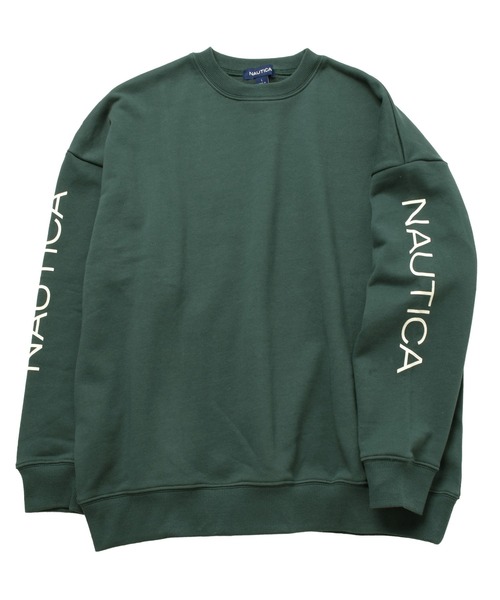 NAUTICA(ノーティカ)の「【NAUTICA】袖ロゴトレーナー(スウェット・キッズ・オートミール/イエロー/グリーン/ブルー/ネイビー・L/XL/M)」の3枚目の写真