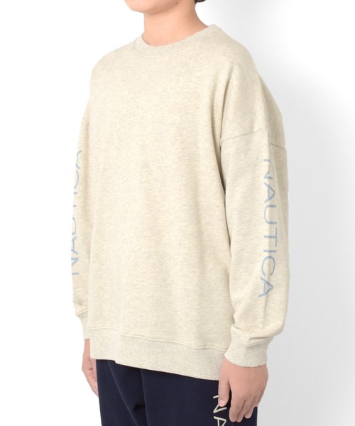 NAUTICA(ノーティカ)の「【NAUTICA】袖ロゴトレーナー(スウェット・キッズ・オートミール/イエロー/グリーン/ブルー/ネイビー・L/XL/M)」の7枚目の写真