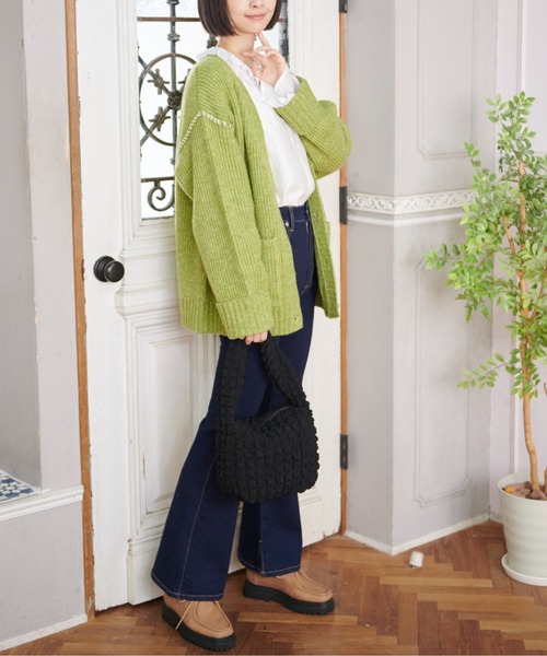 FREE'S MART(フリーズマート)の「ワンショルバッグ(ショルダーバッグ・レディース・ライトグリーン/ブラック/ホワイト・フリ-)」の14枚目の写真