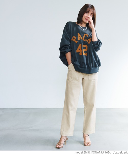 coca(coca)(コカ)の「カツラギサイドベルトベイカーパンツ(その他パンツ・レディース・カーキ/ライトベージュ・S/M/L)」の3枚目の写真