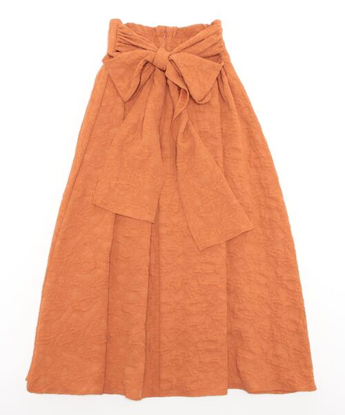 WILLSELECTION（ウィルセレクション）の「ふくれジャガードフレアスカート（スカート・レディース・オレンジ/サックスブルー/ベージュ/ブラック・MEDIUM）」の20枚目の写真