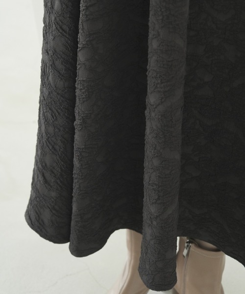 WILLSELECTION（ウィルセレクション）の「ふくれジャガードフレアスカート（スカート・レディース・オレンジ/サックスブルー/ベージュ/ブラック・MEDIUM）」の18枚目の写真