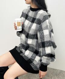 INGNI | チェックリブチュニックトップス(その他トップス)