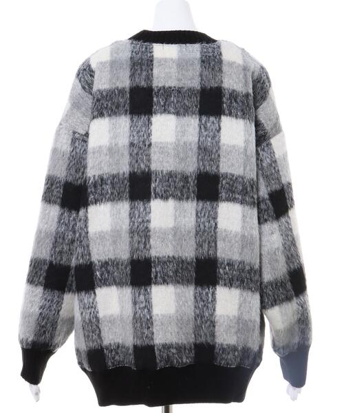 INGNI（イング）の「チェックリブチュニックトップス（その他トップス・レディース・グリーン/ブラウン/ブラック・M）」の5枚目の写真