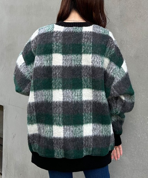 INGNI（イング）の「チェックリブチュニックトップス（その他トップス・レディース・グリーン/ブラウン/ブラック・M）」の20枚目の写真