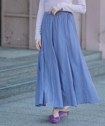 コットンビスコースボイルフレアマキシスカート