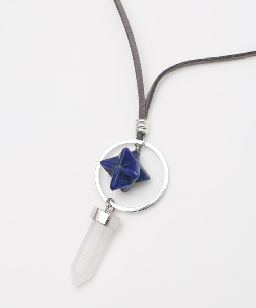 チャイハネ（チャイハネ）の「【チャイハネ】スタロックMEN'Sネックレス（ネックレス・メンズ・ダークブルー/パープル/ブラウン/クリア・FREE）」の6枚目の写真