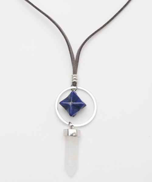 チャイハネ（チャイハネ）の「【チャイハネ】スタロックMEN'Sネックレス（ネックレス・メンズ・ダークブルー/パープル/ブラウン/クリア・FREE）」の7枚目の写真