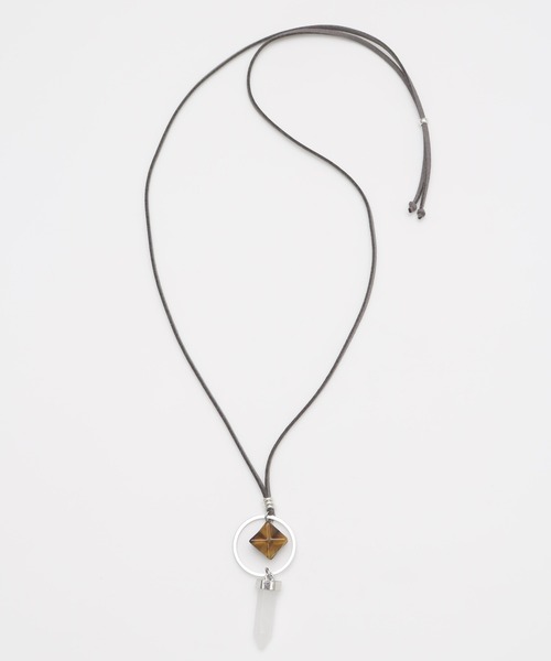 チャイハネ（チャイハネ）の「【チャイハネ】スタロックMEN'Sネックレス（ネックレス・メンズ・ダークブルー/パープル/ブラウン/クリア・FREE）」の5枚目の写真