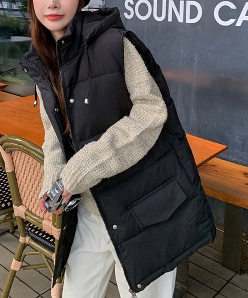AsRiRe（アスリレイ）の「【AsRiRe】中綿スタンドネックダウンベスト