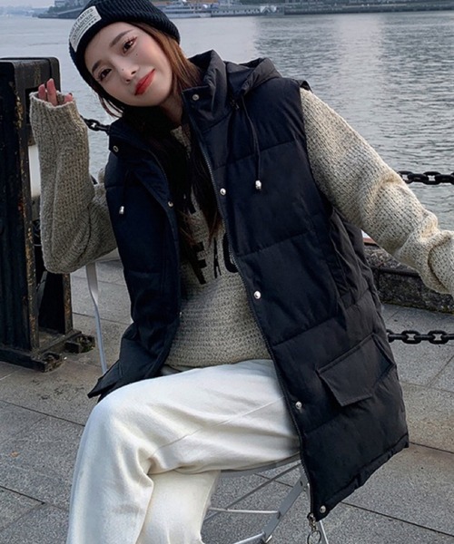 AsRiRe（アスリレイ）の「【AsRiRe】中綿スタンドネックダウンベスト