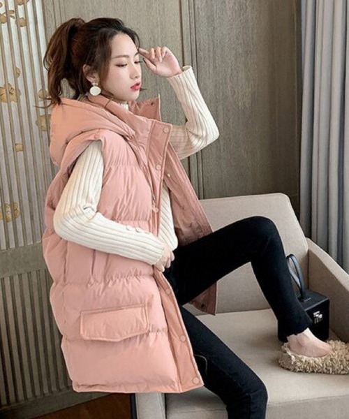 AsRiRe（アスリレイ）の「【AsRiRe】中綿スタンドネックダウンベスト