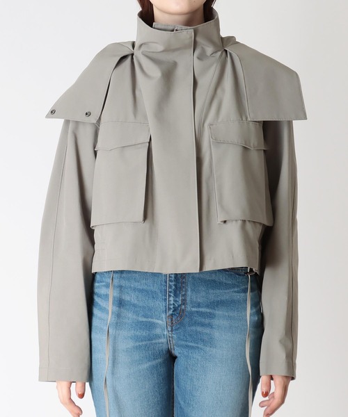 Hart(ハート)の「Hart / short hooded blouson(ショートフード付きブルゾン)(ブルゾン・レディース・ベージュ・38)」の13枚目の写真