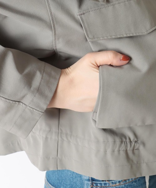 Hart(ハート)の「Hart / short hooded blouson(ショートフード付きブルゾン)(ブルゾン・レディース・ベージュ・38)」の16枚目の写真