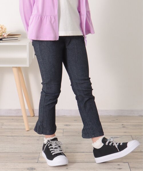 ikka(イッカ)の「後ろフリルストレッチパンツ(120~160cm)(その他パンツ・キッズ・ブラック/ブルー・120/130/140/150/160)」の13枚目の写真