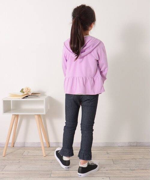 ikka(イッカ)の「後ろフリルストレッチパンツ(120~160cm)(その他パンツ・キッズ・ブラック/ブルー・120/130/140/150/160)」の15枚目の写真