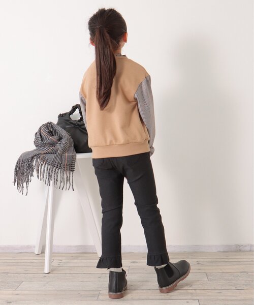 ikka(イッカ)の「後ろフリルストレッチパンツ(120~160cm)(その他パンツ・キッズ・ブラック/ブルー・120/130/140/150/160)」の18枚目の写真