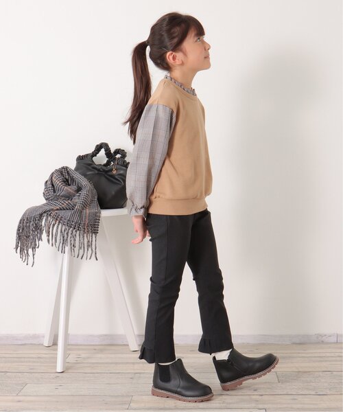 ikka(イッカ)の「後ろフリルストレッチパンツ(120~160cm)(その他パンツ・キッズ・ブラック/ブルー・120/130/140/150/160)」の19枚目の写真