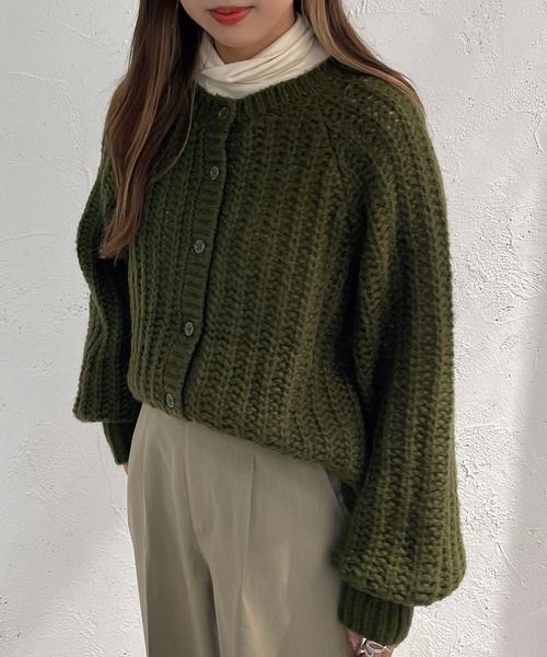 apres jour mignon（アプレジュールミニョン）の「2WAYざっくり編みニット【ZOZOTOWN限定アイテム】（ニット/セーター・レディース・オレンジ/ライトベージュ/グリーン・フリー/X-LARGE）」の11枚目の写真