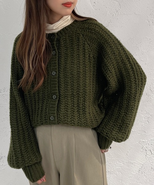 apres jour mignon（アプレジュールミニョン）の「2WAYざっくり編みニット【ZOZOTOWN限定アイテム】（ニット/セーター・レディース・オレンジ/ライトベージュ/グリーン・フリー/X-LARGE）」の13枚目の写真