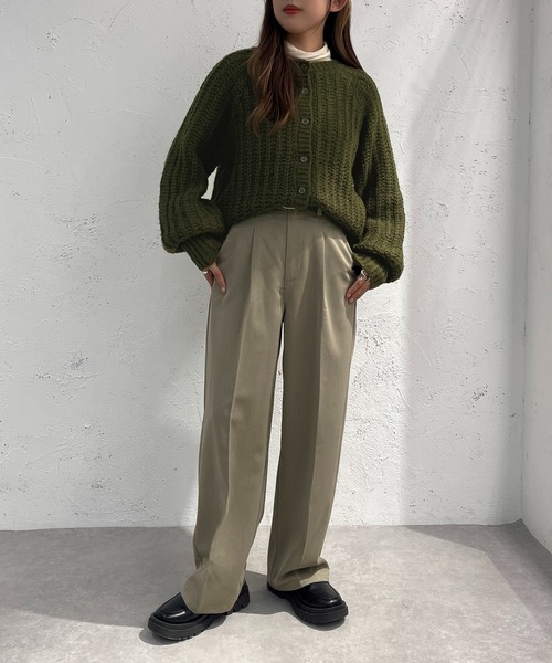 apres jour mignon（アプレジュールミニョン）の「2WAYざっくり編みニット【ZOZOTOWN限定アイテム】（ニット/セーター・レディース・オレンジ/ライトベージュ/グリーン・フリー/X-LARGE）」の15枚目の写真