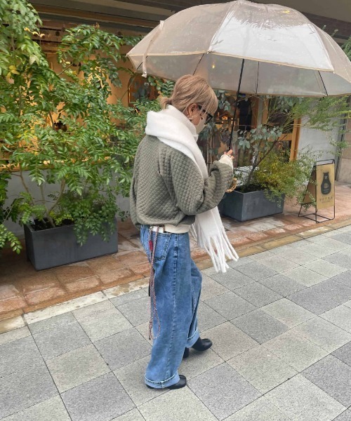 ISOOK(アイスー)の「Waist design loose denims / ウエストデザインルーズデニム(デニムパンツ・レディース・ライトブルー・S/M)」の19枚目の写真