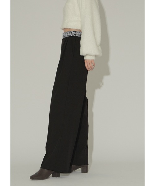 Adoon plain(アドーンプレーン)の「ウエストゴムパンツ(その他パンツ・レディース・グレー/ブラック・MEDIUM/LARGE)」の4枚目の写真