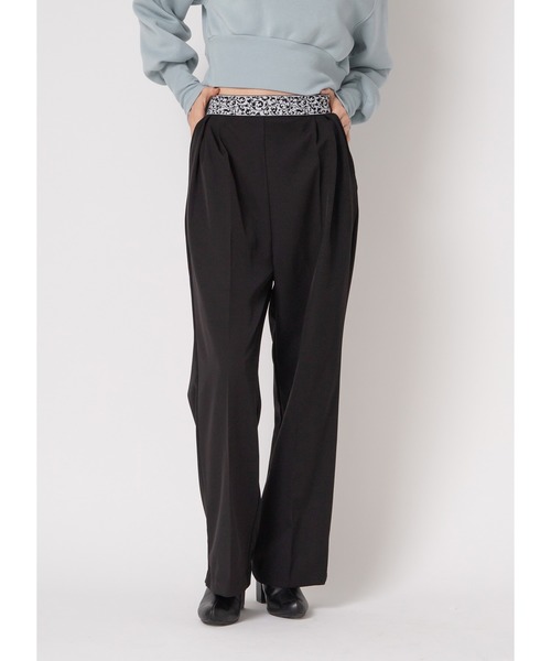 Adoon plain(アドーンプレーン)の「ウエストゴムパンツ(その他パンツ・レディース・グレー/ブラック・MEDIUM/LARGE)」の9枚目の写真