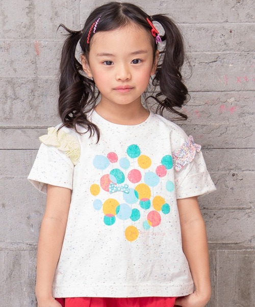 RAGMART（ラグマート）の「プリントTシャツ（Tシャツ/カットソー・キッズ・グリーン/ピンク/オフホワイト・90cm/80ｃｍ/95cm）」の2枚目の写真