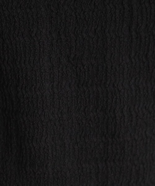 DRESKIP（ドレスキップ）の「◆しぼ感シアーハイネックインナートップス（Tシャツ/カットソー・レディース・オフホワイト/レモンイエロー/ブラック・02/03）」の11枚目の写真