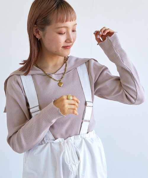 w closet（ダブルクローゼット）の「セーラーカラーリブプルオーバー