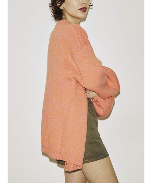 jouetie（ジュエティ）の「スプリングカラールーズカーデ【ニットカーディガン】（カーディガン/ボレロ・レディース・パープル/ピンク/ブルー/グリーン・MEDIUM）」の6枚目の写真