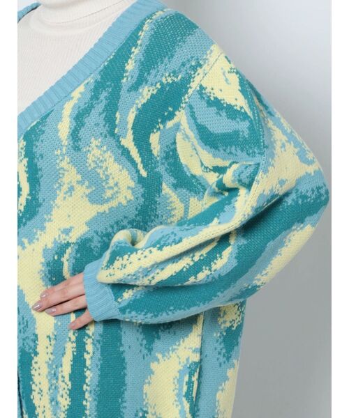 jouetie（ジュエティ）の「スプリングカラールーズカーデ【ニットカーディガン】（カーディガン/ボレロ・レディース・パープル/ピンク/ブルー/グリーン・MEDIUM）」の15枚目の写真