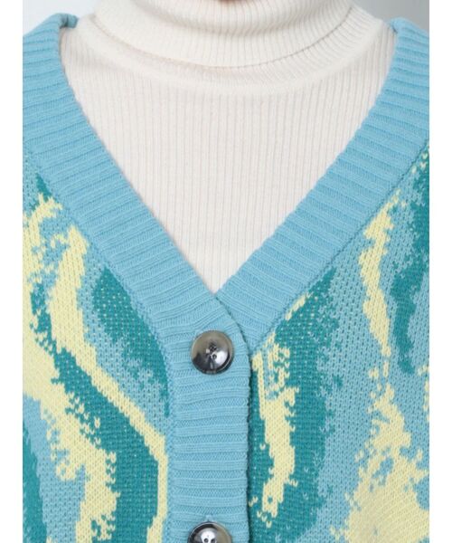 jouetie（ジュエティ）の「スプリングカラールーズカーデ【ニットカーディガン】（カーディガン/ボレロ・レディース・パープル/ピンク/ブルー/グリーン・MEDIUM）」の12枚目の写真