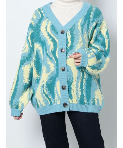 jouetie（ジュエティ）の「スプリングカラールーズカーデ【ニットカーディガン】（カーディガン/ボレロ・レディース・パープル/ピンク/ブルー/グリーン・MEDIUM）」の13枚目の写真