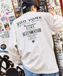 ZOO YORK/ズーヨーク 別注 グラフィックデザイン ビッグシルエット長袖Tシャツ