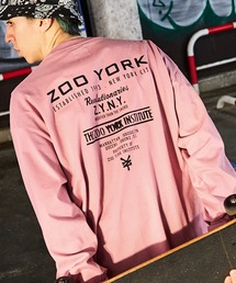 ZOO YORK/ズーヨーク 別注 グラフィックデザイン ビッグシルエット長袖Tシャツ