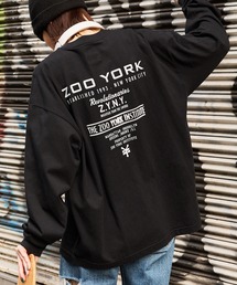ZOO YORK/ズーヨーク 別注 グラフィックデザイン ビッグシルエット長袖Tシャツ