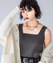 PAGEBOY | スクエアネックニットタンク(タンクトップ)